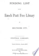 Finding list, central library. [With]