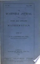 The Quarterly Journal of Pure and Applied Mathematics