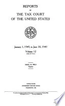 Reports of the Tax Court of the United States