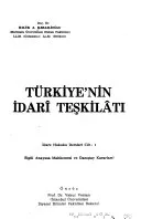 Türkiye'nin idarı̂ teşkilâtı